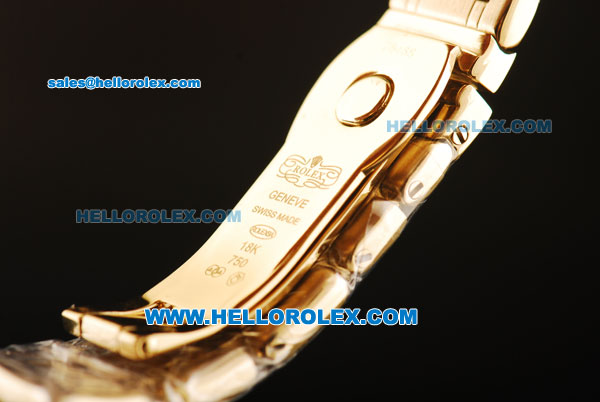 Rolex Datejust Automatic Movement Full Gold with Pink Dial and Roman Numerals-ETA Coating Case - Click Image to Close